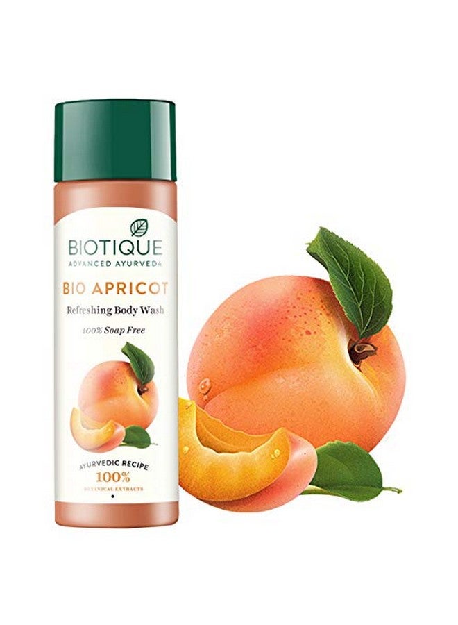Biotique Apricot Refreshing Body Wash Keeps Skin Fresh And Clean Brightens Skin And Reducing Dark Spots  100% Botanical Extracts Suitable For All Skin Types 190Ml - Image 2