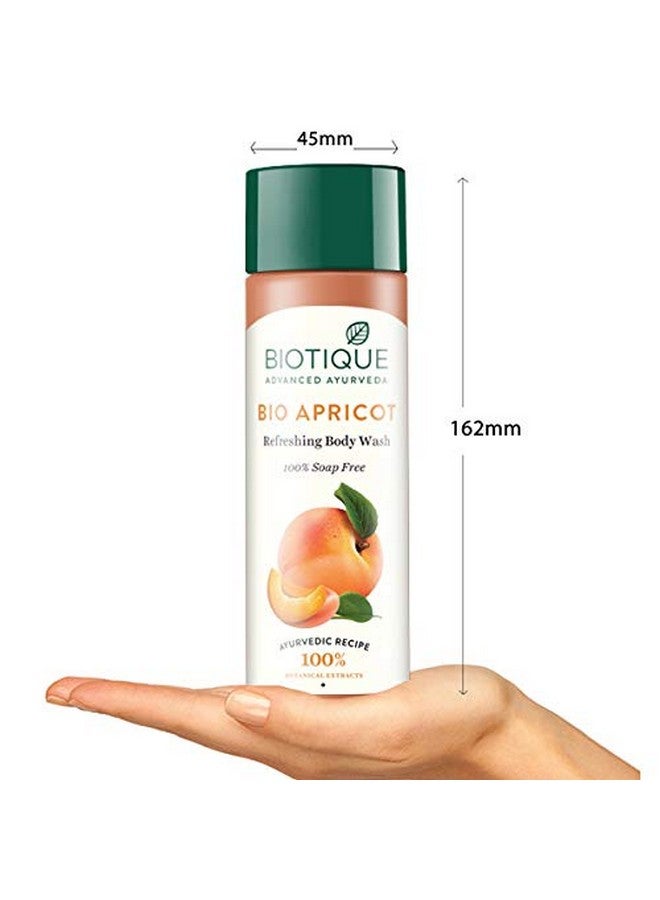 Biotique Apricot Refreshing Body Wash Keeps Skin Fresh And Clean Brightens Skin And Reducing Dark Spots  100% Botanical Extracts Suitable For All Skin Types 190Ml - Image 3