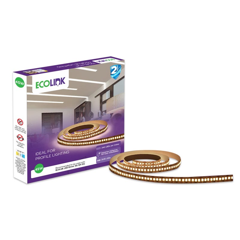 EcoLink 45-Watt 240 LED Strip Light (Cool Day Light, Pack of 1) - Image 5