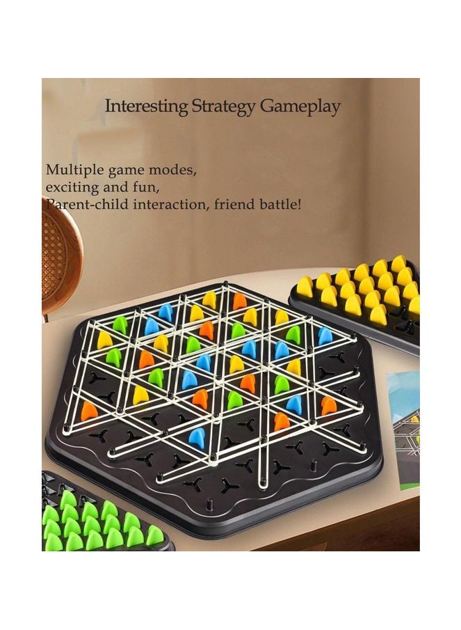 Geometric Logic Multiplayer Strategy Game, chain chess Geoboard Puzzle Game Triggle for Kids and Adults - Image 3