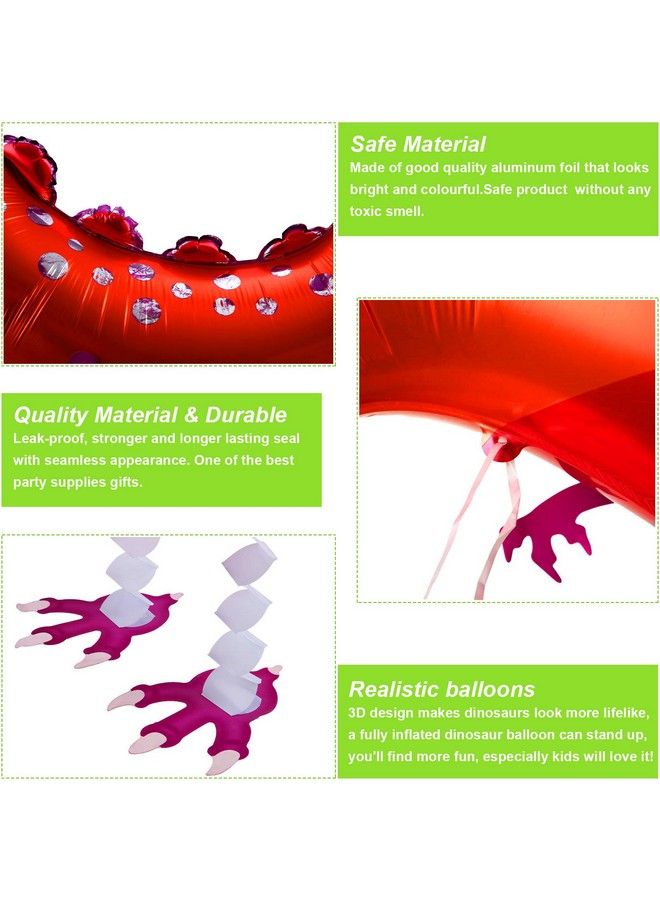 Sumind 9 Pieces Walking Dinosaur Balloon Cartoon Walking Animal Balloon Helium Foil Balloons Large Dinosaur Balloon For Animal Dinosaur Theme Birthday Party Boys Girls Party Favors And Shop Decoration - Image 5