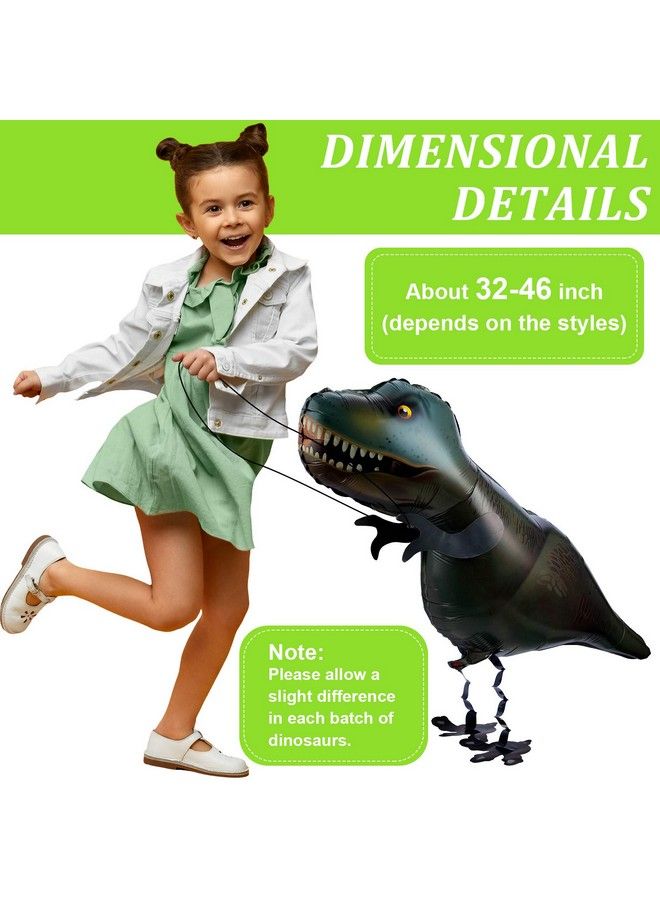 Sumind 9 Pieces Walking Dinosaur Balloon Cartoon Walking Animal Balloon Helium Foil Balloons Large Dinosaur Balloon For Animal Dinosaur Theme Birthday Party Boys Girls Party Favors And Shop Decoration - Image 3