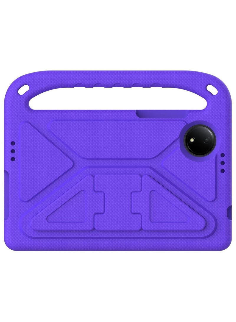 VKL Case Compatible with Xiaomi Redmi Pad SE 4G 8.7 Inch Case, [Kids Friendly] Lightweight EVA Shockproof Protective Case Drop-proof Handle Stand Cover for Redmi Pad SE 8.7" (Purple) - Image 2