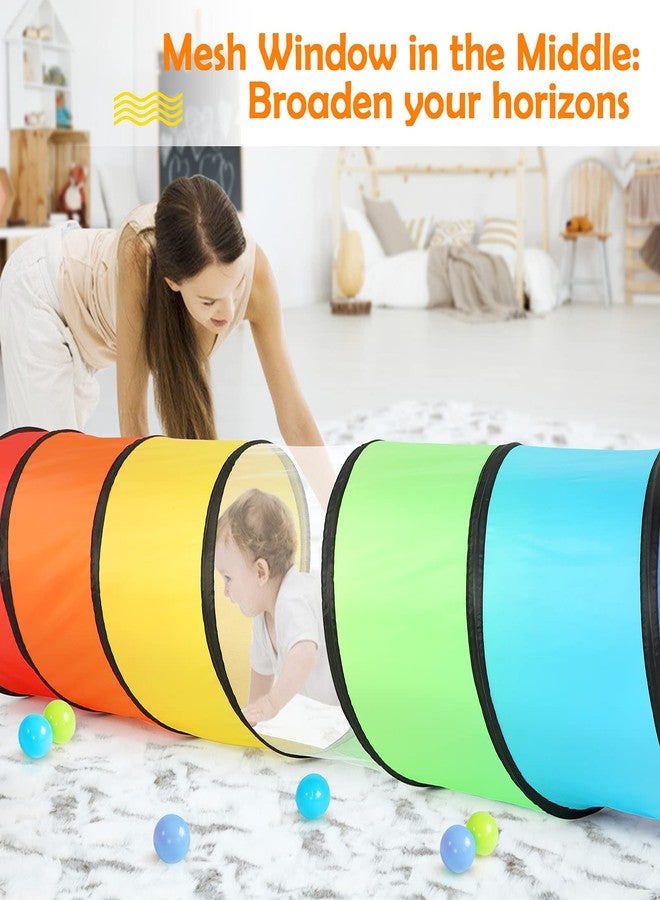 Moncoland Kids Play Tunnel Tent for Toddlers, Colorful Pop Up Crawl Tunnel Toy for Baby or Pet with Breathable Mesh, Collapsible Gift for Boy and Girl Play Tunnel Indoor and Outdoor Game - Image 5