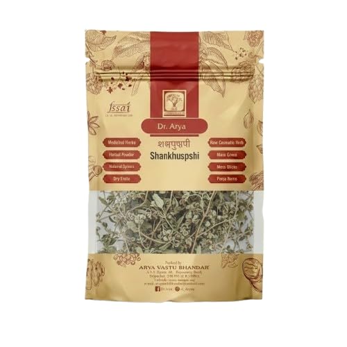 DR ARYA Dr. Arya's Shankhpushpi 100g | Convolvulus Pluricaulis, Shankhini, Kambumalini, Samkhapushpi, Sadaphuli, and Sankhaphuli | For Tea, Superherb for Memory & Sleep, Helps with Headache | 100gm - Image 1