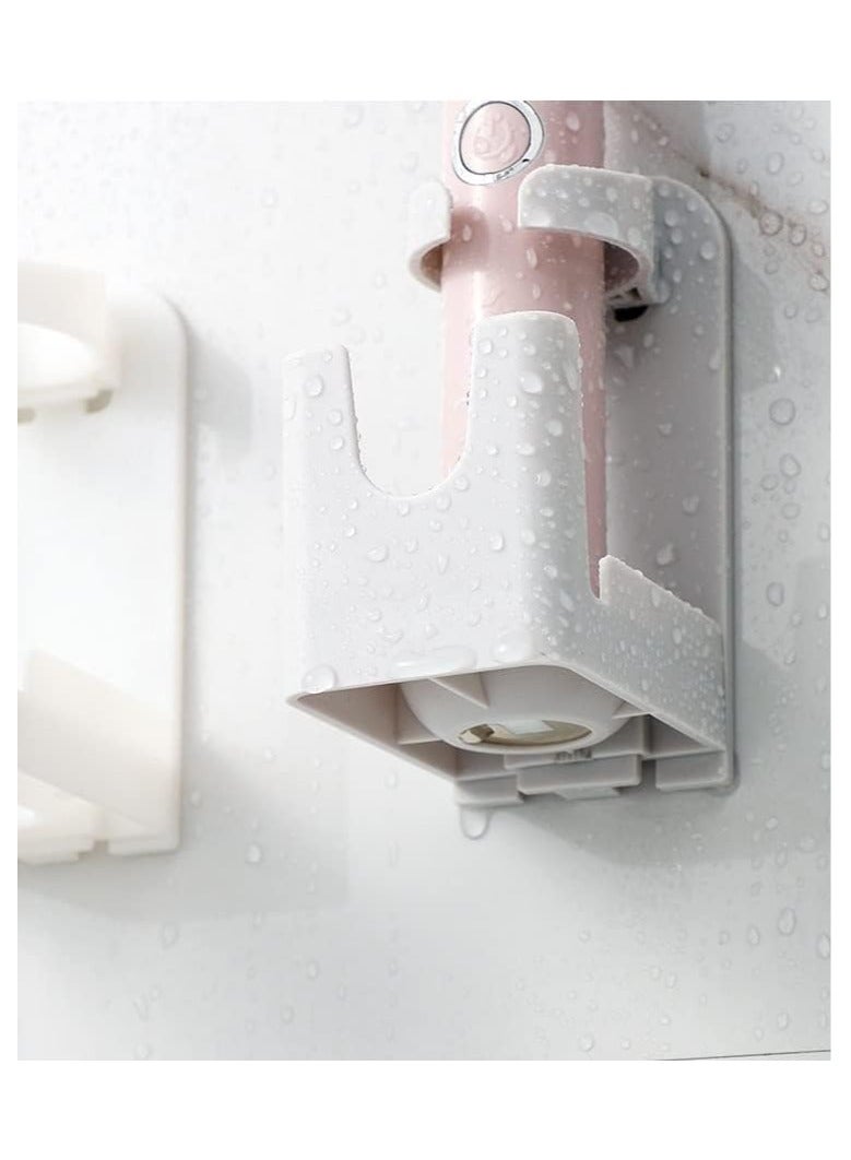 Rubik Electric Toothbrush Holder Drainer Self Adhesive Wall Mount Durable Plastic Brush Rack Wall Organizer with Drain Hole (1)  - Image 3
