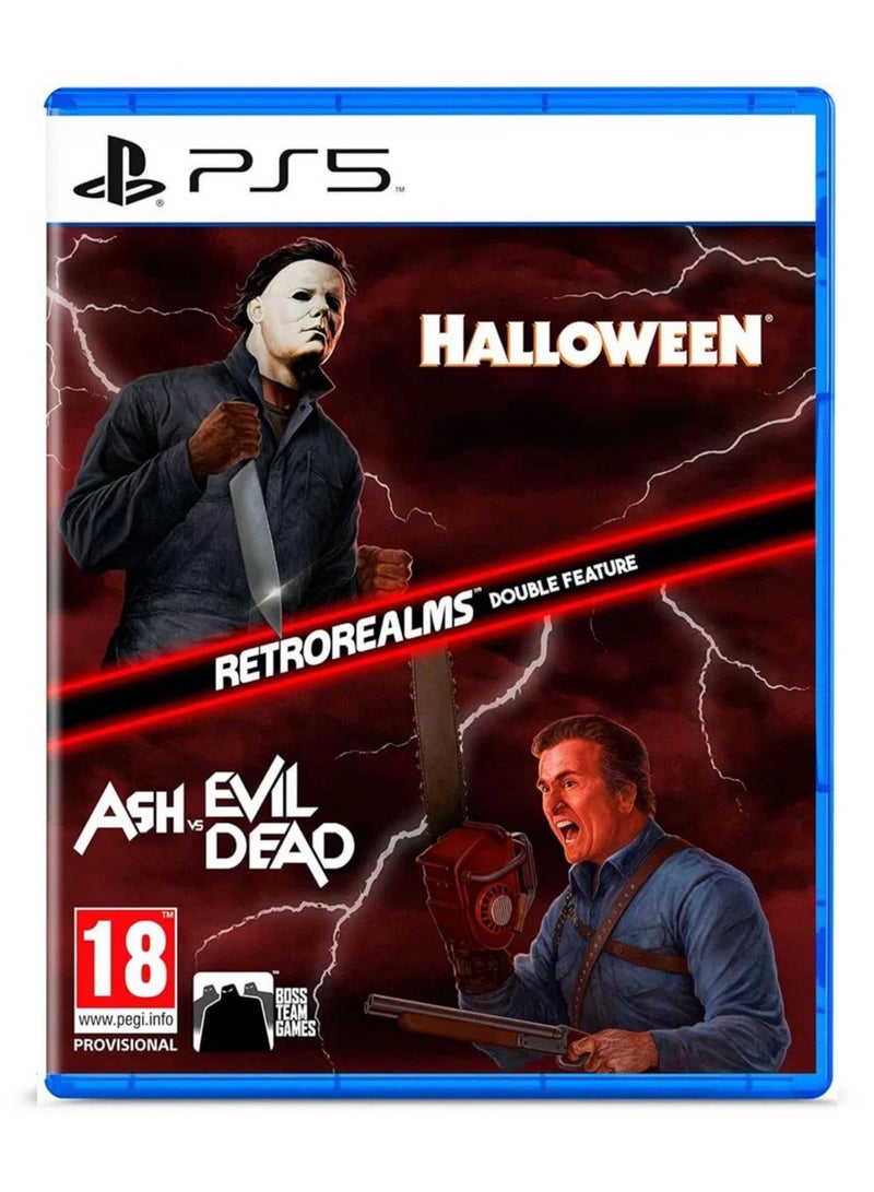 PlayStation RetroRealms Halloween & Ash vs Evil Dead PS5 – Classic Horror Double Feature Action Game - Image 1