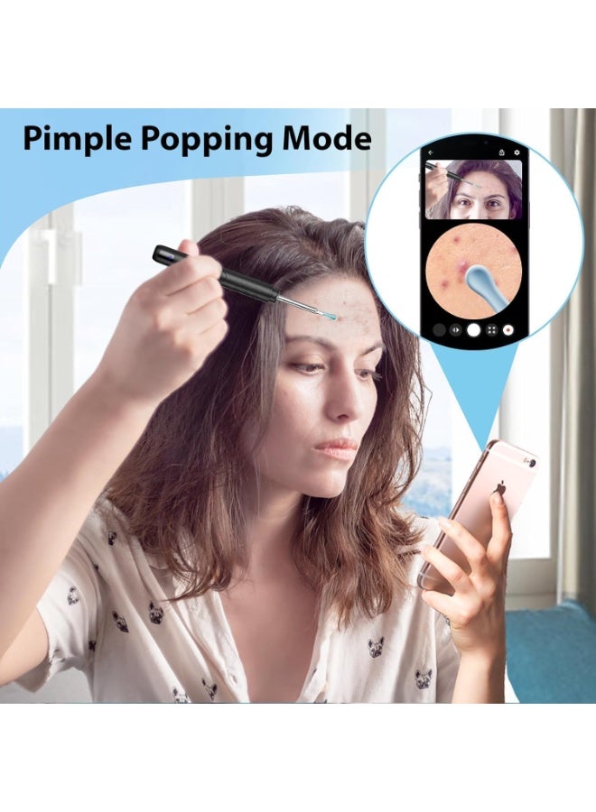 Ear Wax Removal Tool Camera 9-in-1 Ear Wax Removal Kit with Camera, Earwax Remover Tool with 6 Ear Spoons & LED Light, Ear Cleaner for iOS & Android, Safe Ear Canal Cleaning Set - Image 5