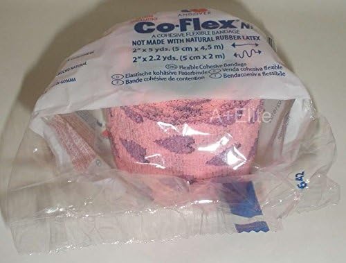Coflex ANDOVER COFLEX NL 2x5Yds Neon Pink  Purple Hearts 3PACK Cohesive Flexible Elastic Latex Free Bandage Compression Self Adherent Wrap For Kids Children Animals Pets Cats Dogs Horses 5200HT - Image 3