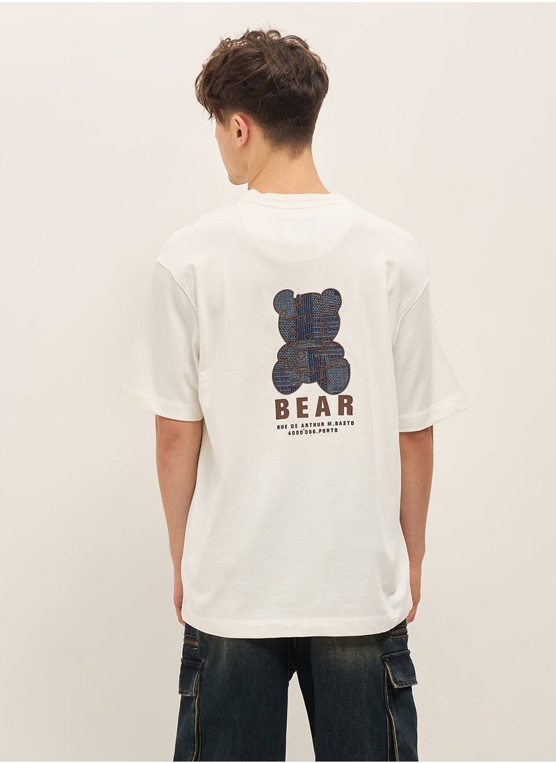 THE BEAR HOUSE Men’s Cotton T-Shirt – Soft, Breathable & Comfortable, Perfect for Casual Wear, Ideal for Everyday & Summer Wear  - Image 2