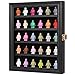 VERANI Minifigures Miniature Display Case Collectibles Display Box Wall Mount Figure Display Curio Cabinet with Lockable Anti Dust Door for Small Objects Lockable Removable Shelves Small Black - Image 3