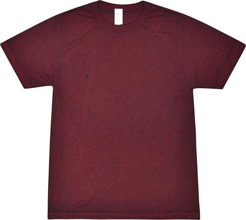 Colortone Acid Wash T-Shirt for Women and Men, Medium, Burgundy - Image 2
