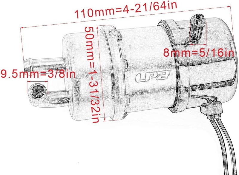 DEMULAX Motorcycle Engine Fuel Pump for Yamaha - Image 2
