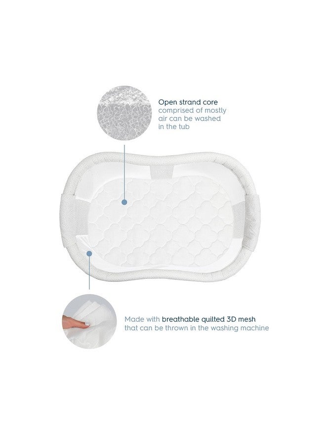 HALO DreamWeave Breathable Mesh BassiNest Pad - 100% Washable Cover and Core - Hypoallergenic, Non-Toxic Materials - Image 3