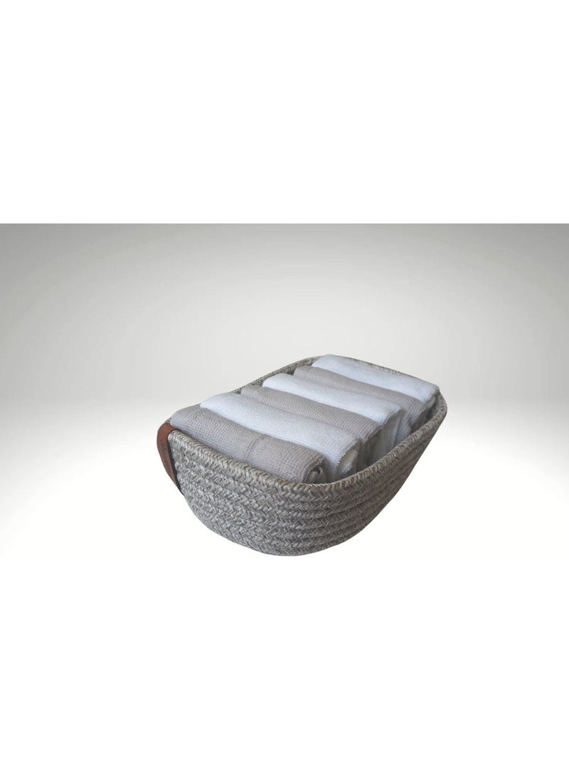 Native 6-Piece Basket Towel (30×30) White-Light Grey - pzsku/Z209A23E426B7ADD62751Z/45/_/1741309577/3e7ae473-f848-46d3-9975-acdb738067e2