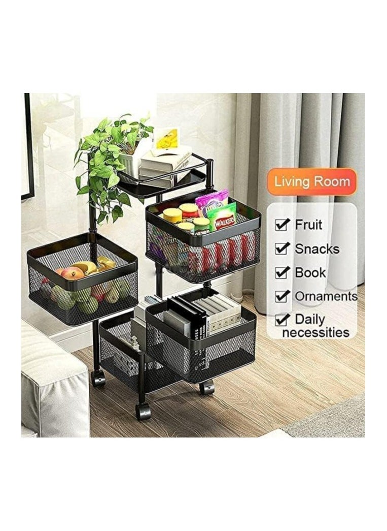 4 Tier Square Rotating Storage Rack, Multi-Layer Kitchen Storage Shelf, Fruit Vegetable Storage Basket - pzsku/Z209A2B0E1F93B7F8DF37Z/45/_/1715588671/070a4d98-11e6-491d-8edd-8fb4b5c51e0b