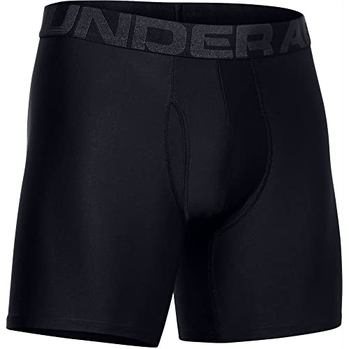 Under Armour mens Tech 6-inch Boxerjock 2-Pack, Black (001)/Black, 4X-Large - Image 5