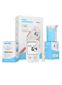 Blood Glucose Meter Kit - Diabetes Testing Kit with Glucometer, Test Strips, Lancing Device, Lancets
