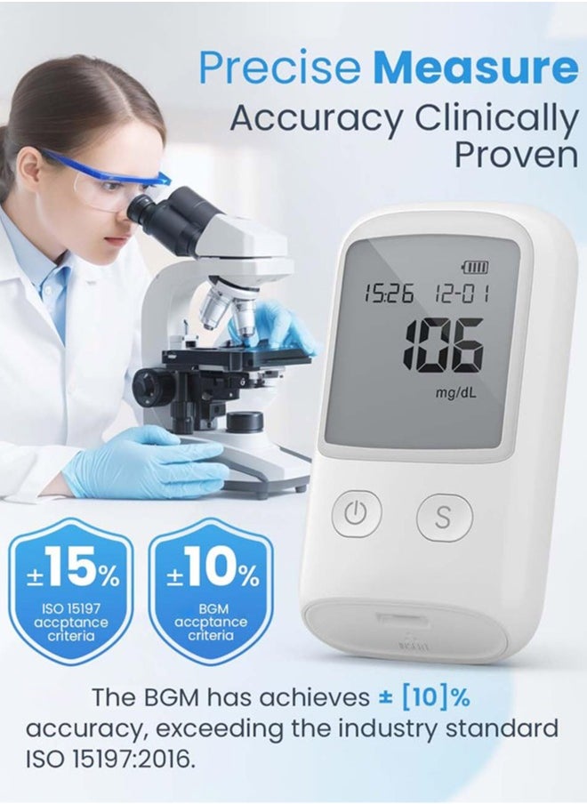Chixing - Blood Glucose Meter Kit - Diabetes Testing Kit with Glucometer, Test Strips, Lancing Device, Lancets - Image 1