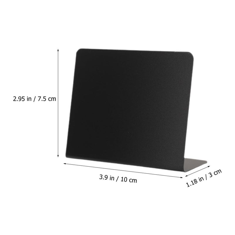 6Pcs 100X75mm Matte Black Chalkboards For Restaurant Table Food Labels And Buffet Price Boards - Image 3
