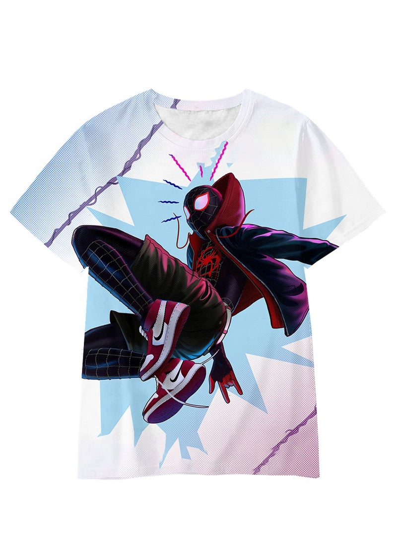 Spider-Man Across the Universe Handsome Loose Pullover T-shirt 3D digital printing personalized breathable T-shirt  - Image 1