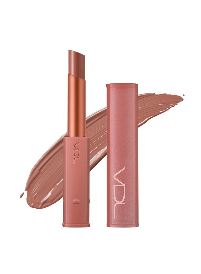 VDL VDL Lip Stain Comfort Slip Lipstick 11, Dirty Vienna - Lightweight, Matte, Smooth Lipstick for Effortless Comfort. Vibrant and Long-Lasting Lip Color (0.09 oz) | Korean Makeup - Image 1