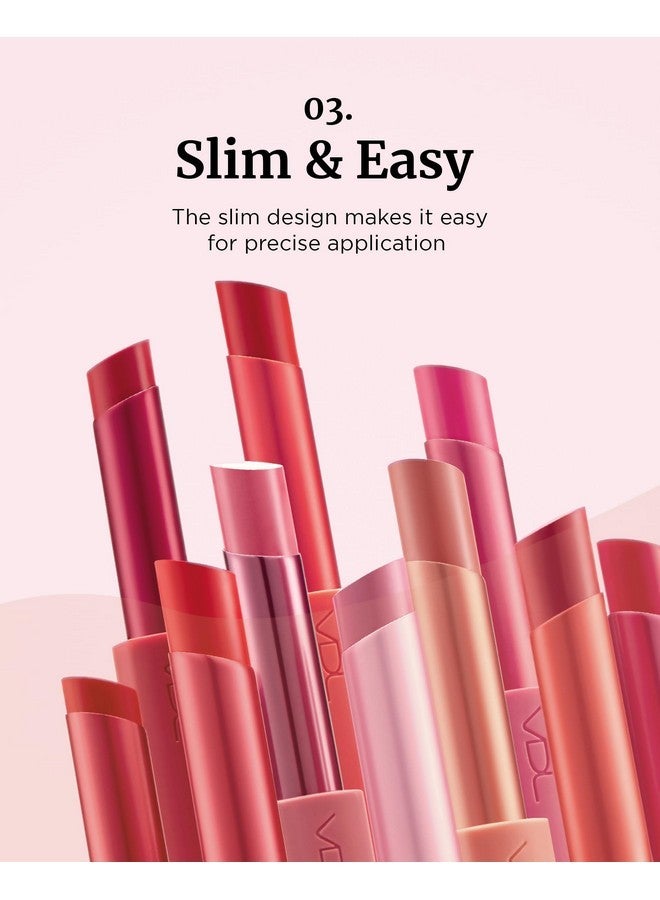 VDL VDL Lip Stain Comfort Slip Lipstick 11, Dirty Vienna - Lightweight, Matte, Smooth Lipstick for Effortless Comfort. Vibrant and Long-Lasting Lip Color (0.09 oz) | Korean Makeup - Image 4
