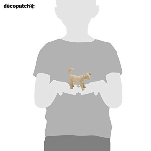 DÃ©copatch décopatch - Ref AP153O - Small Standing Dog - Papier Maché Object to Decorate - 11 x 3.5 x 8.5cm - Decorate Papers & PaperPatch Glue, Glitter, Paints - Image 3