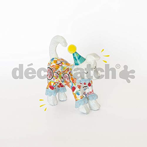 DÃ©copatch décopatch - Ref AP153O - Small Standing Dog - Papier Maché Object to Decorate - 11 x 3.5 x 8.5cm - Decorate Papers & PaperPatch Glue, Glitter, Paints - Image 2