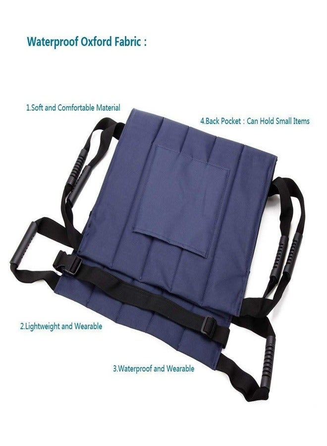 Full Body Patient Lift Transfer Sling With Stair Slide Board Emergency Evacuation Chair Wheelchair Transfer Belt Safety Medical Lifting Sliding Disc For Seniors Handicap Elderly Care - Image 3