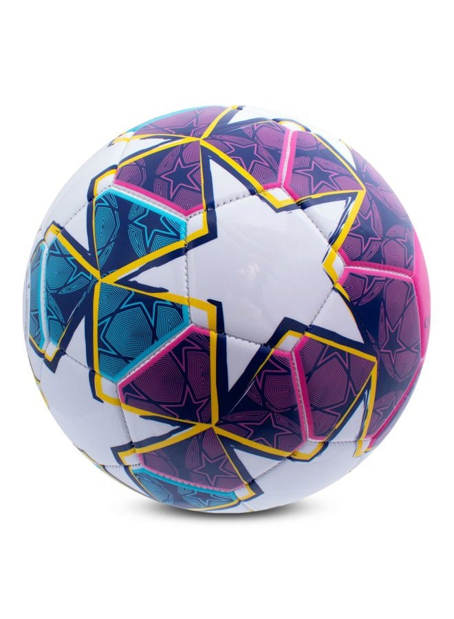 Hy-Pro UEFA Champions League Football, Size 5, Officially Licensed, Training, Match, Merchandise, Collectible For Kids and Adults, Great Gift Idea, Purple/Blue - Image 5