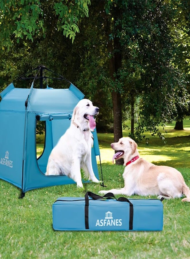 ASFANES Outdoor Pet Automatic Camping Tent, Pop up Cave Bed for Indoor Cats and Small Dogs, Portable Cat House Dog House, Sky Blue. (No Ventilation mesh, Door Must be Left Open for use) - Image 2
