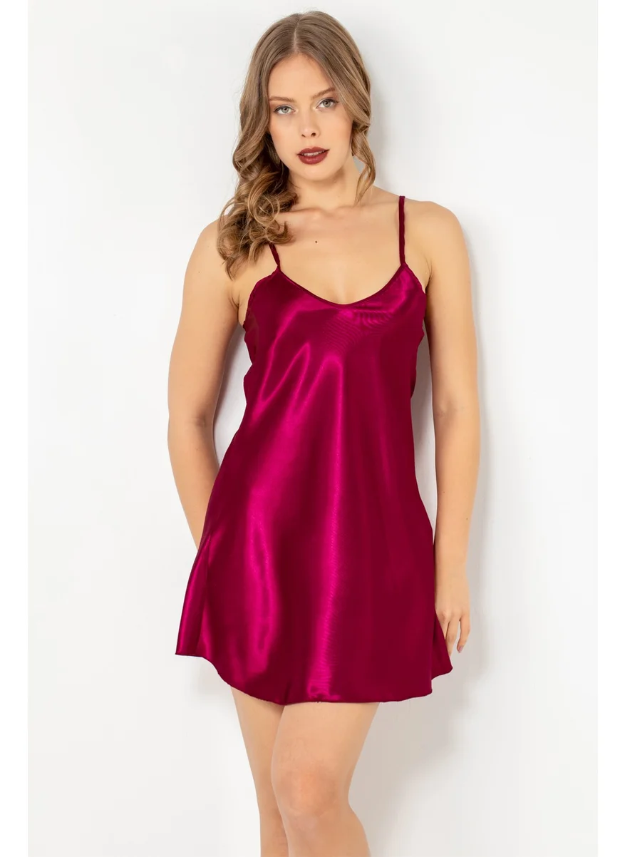 Miorre Doremi Thin Strap Satin Nightgown