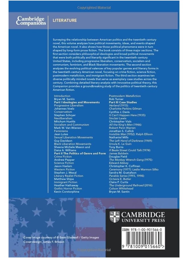 The Cambridge Companion to the Twentieth-Century American Novel and Politics  - Image 1