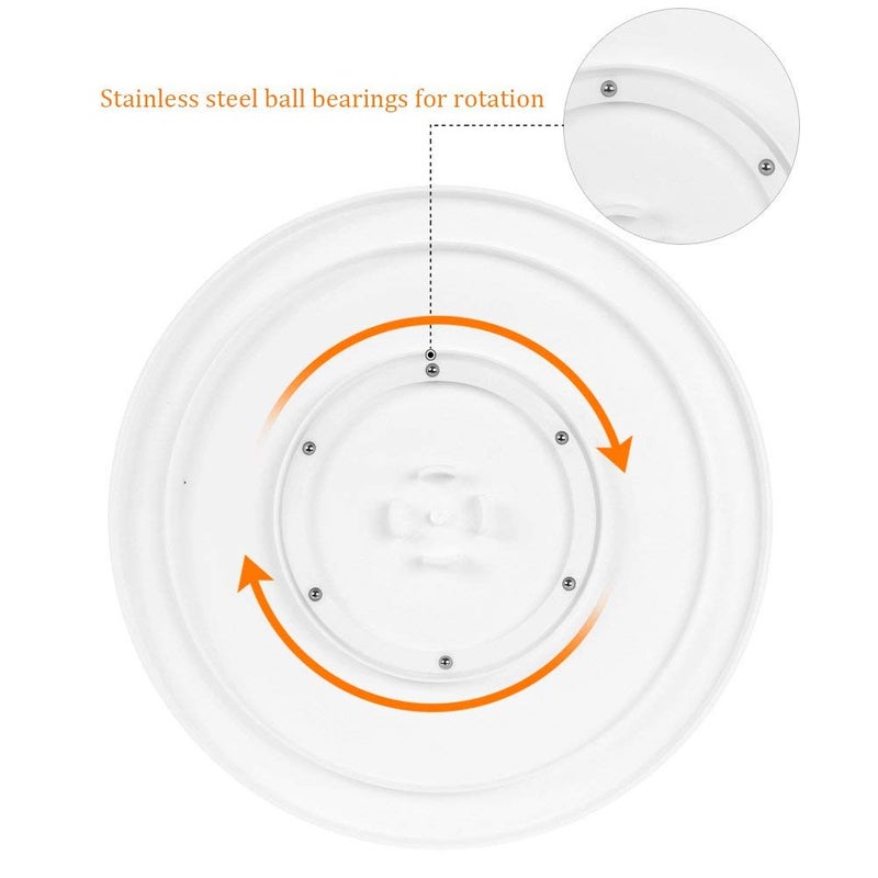 HPK Rotating Cake Turntable with 2 Icing Spatula and Icing Smoother, Revolving Cake Stand White Banking Cake Decorating Supplies - Image 5