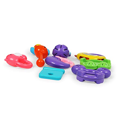 Toy Zone Toyzone Baby Rattles | Colorful Rattles for Little Babies | Cute Toys for Toddlers |Sound Toy | Attractive Rattle for New Born (Toyzone 9 Pcs. Baby Rattles-12573) - Image 2