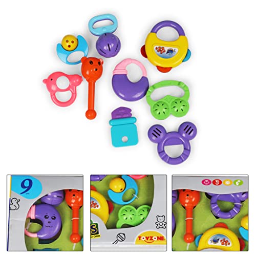 Toy Zone Toyzone Baby Rattles | Colorful Rattles for Little Babies | Cute Toys for Toddlers |Sound Toy | Attractive Rattle for New Born (Toyzone 9 Pcs. Baby Rattles-12573) - Image 5