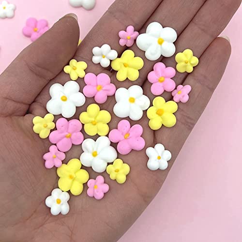 SIMPLY SUCRÃ‰ Royal Icing Blossoms  Mini Edible Flowers  Edible Roses  White Wedding Flowers  Cake Sprinkles  Bulk Sprinkle Mix  by Simply Sucr 54 Count Spring Blossoms - Image 5