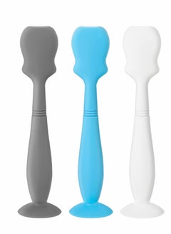 KASTWAVE Baby Brush Diaper Cream Applicator for Diaper Rashes (Blue, Gray, White)  - Image 1