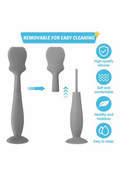 KASTWAVE Baby Brush Diaper Cream Applicator for Diaper Rashes (Blue, Gray, White)  - Image 5