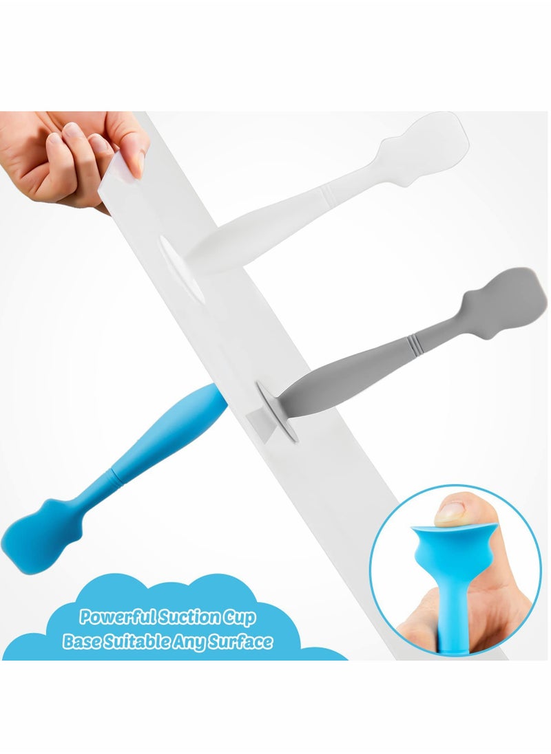 KASTWAVE Baby Brush Diaper Cream Applicator for Diaper Rashes (Blue, Gray, White)  - Image 2