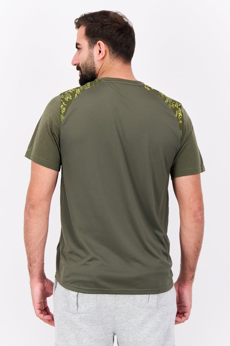 PUMA Men Sportswear Fit Short Sleeve Training T-Shirt, Dark Green - Image 3