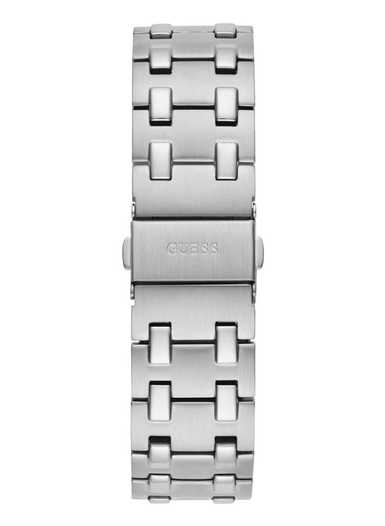 Guess men's stainless steel watch in silver with a black dial - GW0575G1 - Image 4
