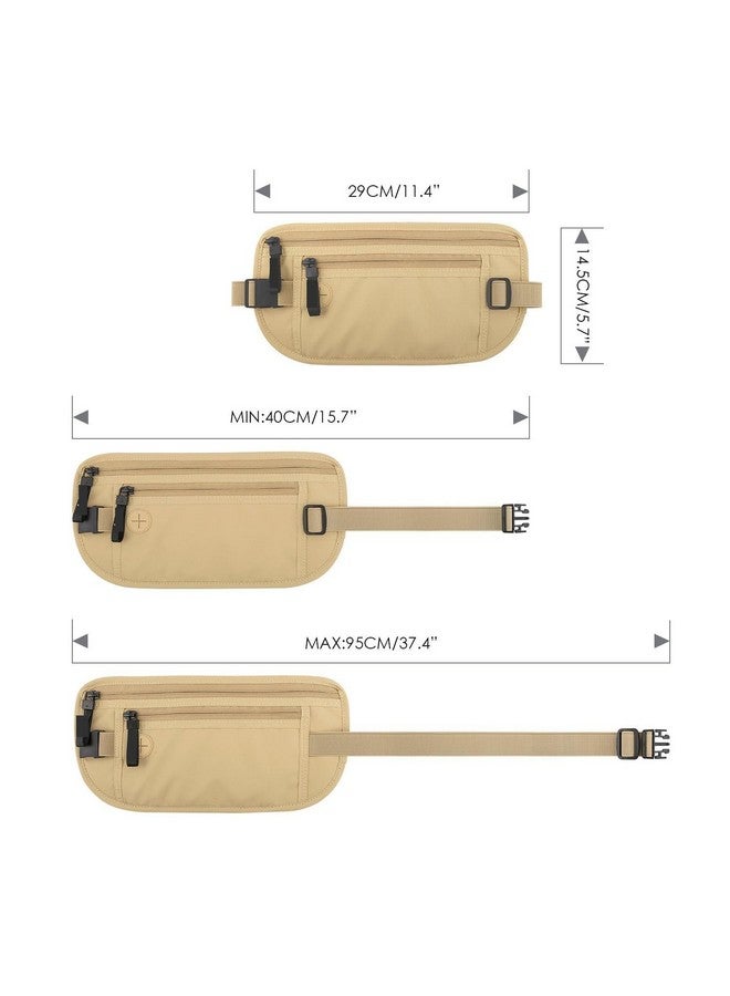 SIMESTICH Hidden Waist Bag Secure Travel Money Belt Undercover Hidden RFID Blocking Wallet Anti Theft Passport Wallets for Men & Women Waist Pouch Purse Travel Accessories - Image 4