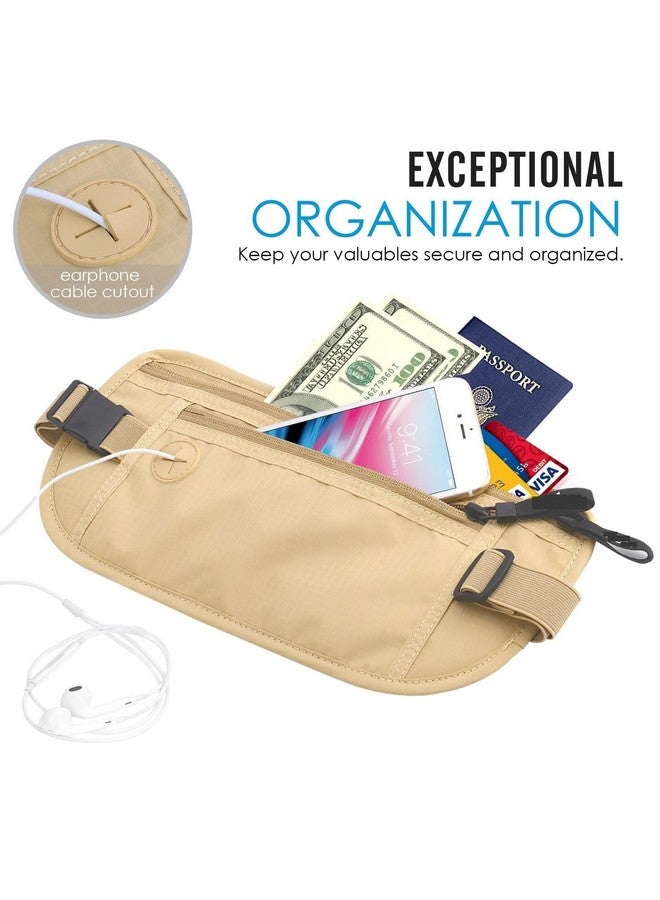 SIMESTICH Hidden Waist Bag Secure Travel Money Belt Undercover Hidden RFID Blocking Wallet Anti Theft Passport Wallets for Men & Women Waist Pouch Purse Travel Accessories - Image 3