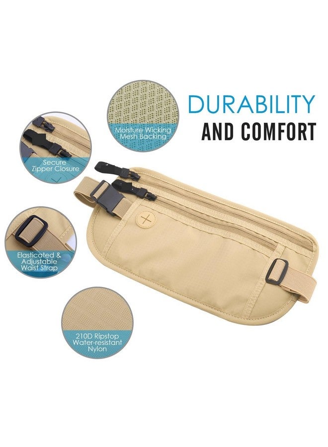 SIMESTICH Hidden Waist Bag Secure Travel Money Belt Undercover Hidden RFID Blocking Wallet Anti Theft Passport Wallets for Men & Women Waist Pouch Purse Travel Accessories - Image 5