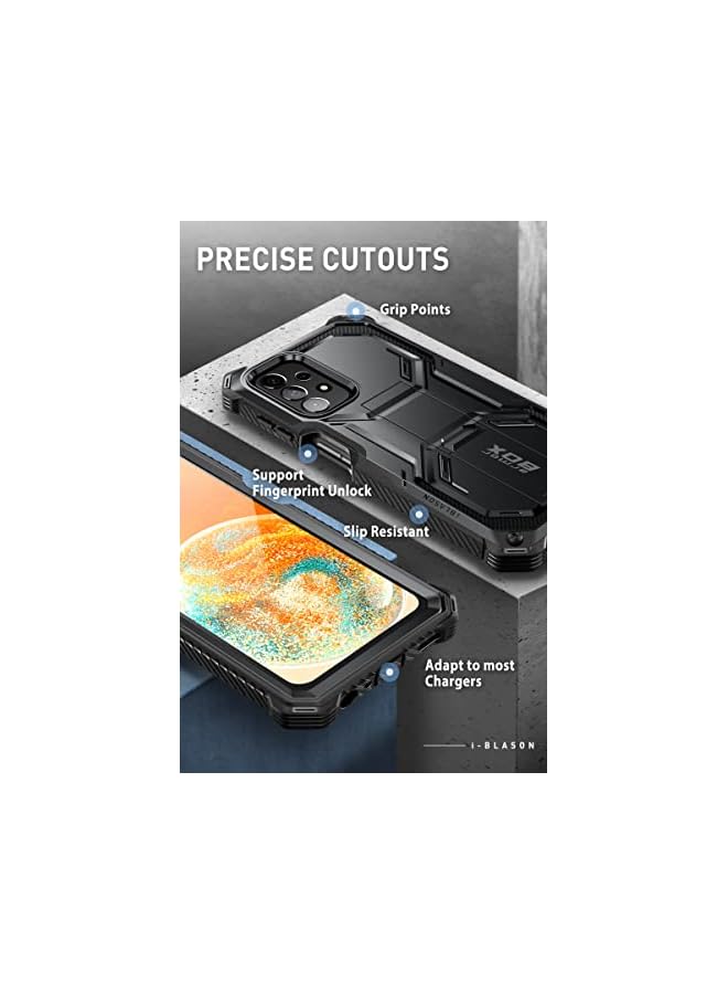 آي-بلاسون Armorbox مصمم لـ Samsung Galaxy A23 5G Case/A23 4G CASE (2022 إصدار) مع حافظة Kickstand & Belt Clip ، علبة واقية كاملة الجسم مع واقي شاشة مدمج - Image 4
