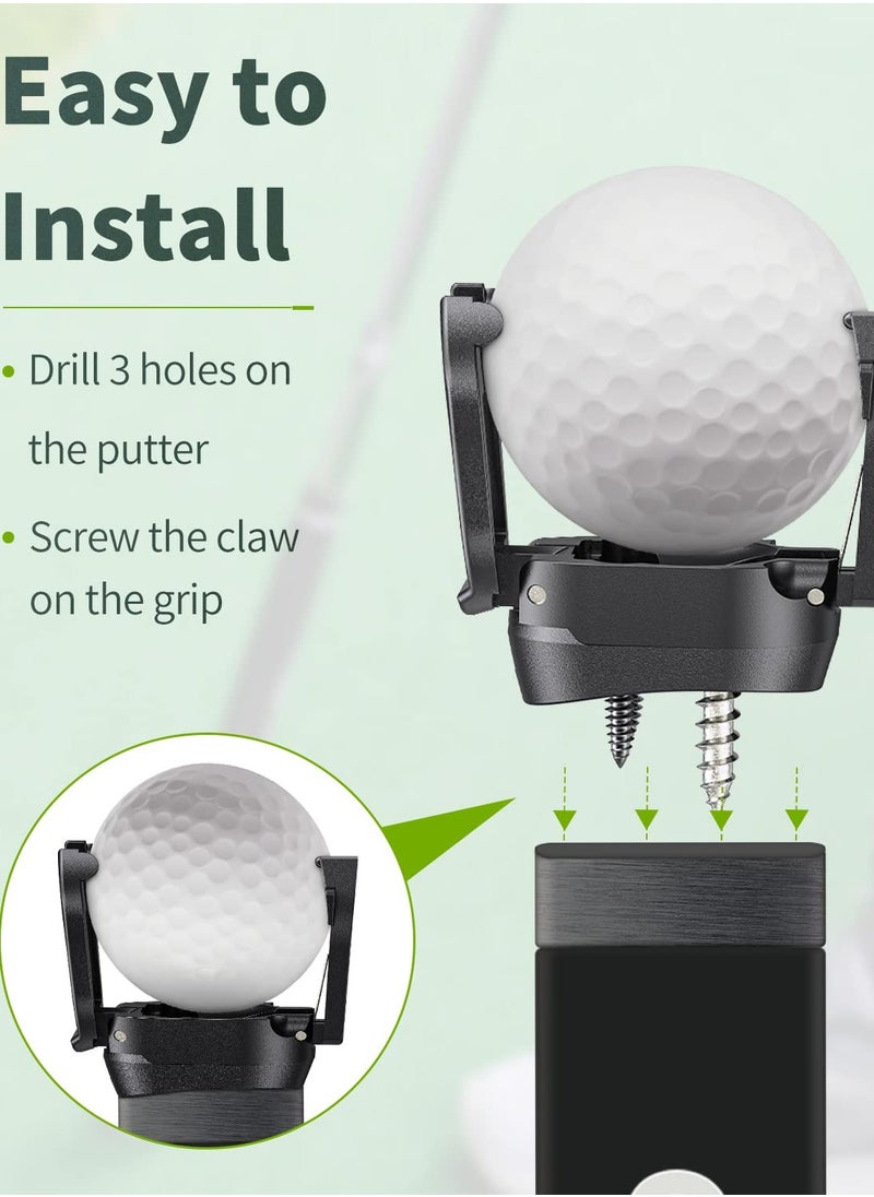 Excefore 6 Pcs Golf Ball Retriever Grabber, Golf Ball Retriever for Putter, for Putters Golf Pick-up Claw Plastic Grip Sucker Tool Portable Back Saver for Golfers  - Image 4