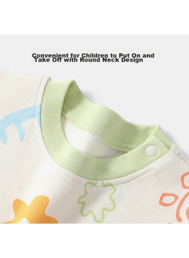 Tinsino Children's Pajamas, Boys And Girls Underwear Set, Cotton Sleepwear For Young Kids, Home Wear, Children's Clothing, Strawberry Little Flower Bear Desig - Image 4