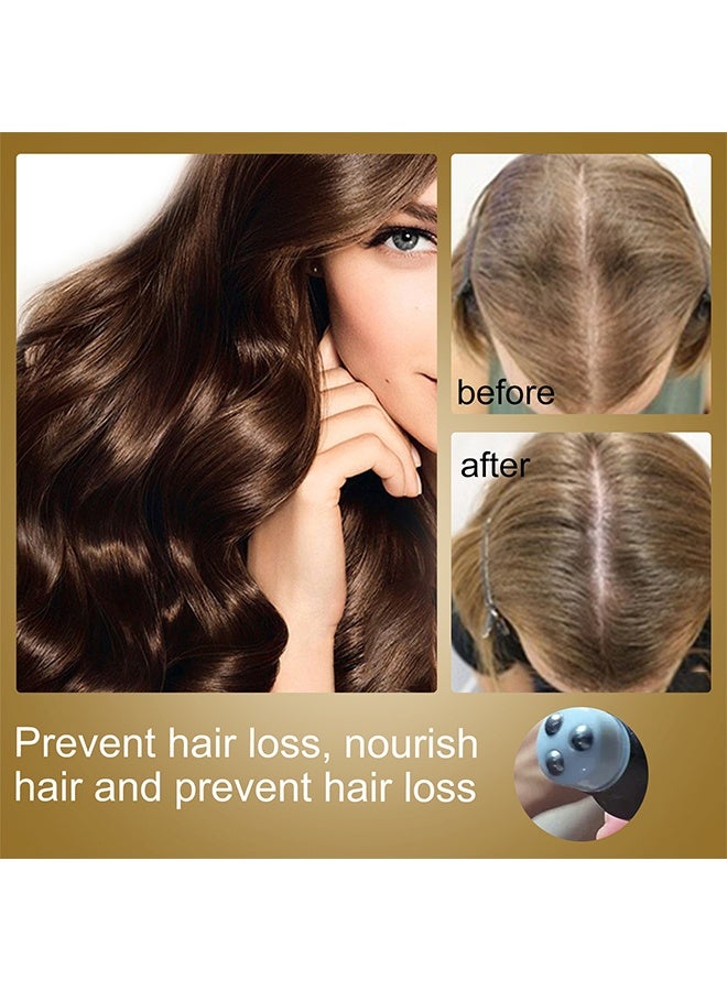 EELHOE Regrowth Organic Hair Serum Roller, Herbal Rolling Ball Massage Hair Reactive Serum, Hair Growth Serum for Natural Hair, for Stronger, Thicker Hair, for Receding Hairline & Pattern Baldness 20ml - Image 3